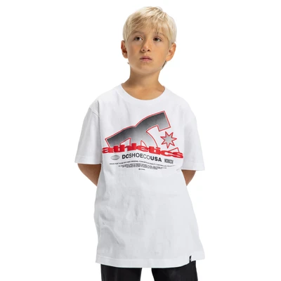 Abbildung von DC Shoes Tshirt print für Kinder, Größe: 128, Wbb white