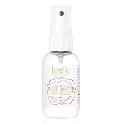 Abbildung von Loelle 100% reines, Bio Rosenwasser Gesichtswasser für Mischhaut, empfindliche &amp; fettige Haut Destilliertes zur Gesichtsreinigung Kühlendes Spray Hergestellt in Marokko (50ml)