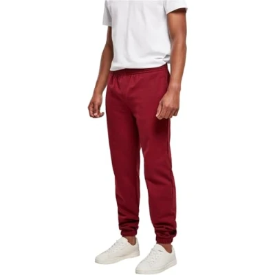Abbildung von Build Your Brand Herren Basic Jogging Pants Hose, Burgundy, M