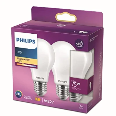 Abbildung von PHILIPS Lighting LED Classic E27 Filament Lampen (75 W), matte mit warmweißem Licht, energiesparende Beleuchtung langer Nutzlebensdauer