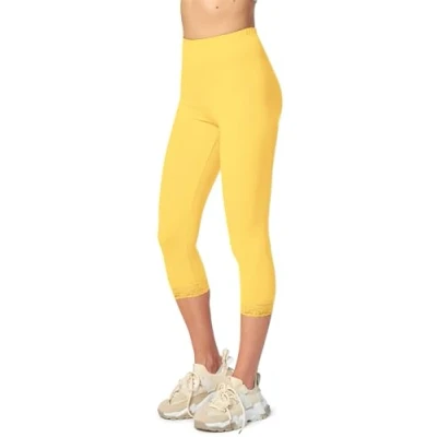 Abbildung von Merry Style Damen 3/4 Leggings MS10 290(Gelb, XL)