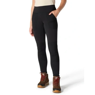 Abbildung von Carhartt Damen Force® Anliegende, leichte Arbeitsleggings, Schwarz, L