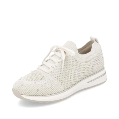 Abbildung von Remonte Damen Low Top Sneaker D1G12, Frauen Halbschuhe,lose Einlage,Strassenschuhe,Sportschuhe,Freizeitschuhe,Freizeit,sportlich,beige (60),41 EU