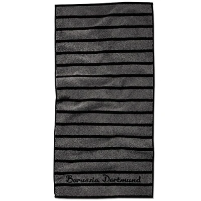 Abbildung von Borussia Dortmund Unisex Bvb håndklæde sort grå Handtuch, Grau / Schwarz, 100 x 50 1 cm EU