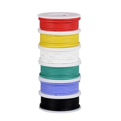 Abbildung von Tuofeng 0.13 mm² Electric Wire, Hook Up Wire Kit, Flexible Silicone 10 Metre Spools ib Each Colour, 300 V