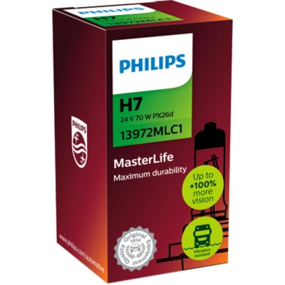 Abbildung von PHILIPS 13972MLC1 Glühlampe, Fernscheinwerfer H7 24V 70W Halogen