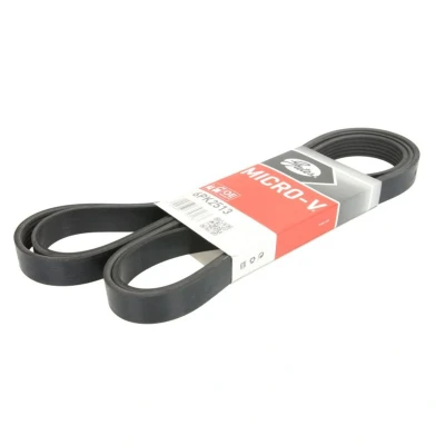 Abbildung von GATES Micro V 4PK850 Keilrippenriemen 850 4 Polyester, EPDM (Ethylen Propylen Dien Kautschuk) HYUNDAI: Getz, ACCENT 3 Stufenheck,