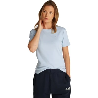 Abbildung von Tommy Hilfiger SLIM CODY Tshirt basic, Damen, Größe: XXS, Breezy blue