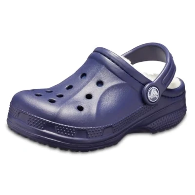 Abbildung von Crocs Unisex Kinder Ralen Lined Clog K Holzschuh, Nautical Navy Oatmeal, 28 EU