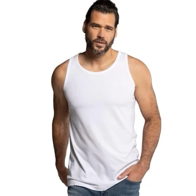 Abbildung von JP 1880 Herren Tanktop Top, Schneeweiß, 6XL EU