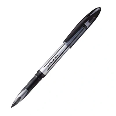 Abbildung von uni ball 190504000 UB 188 L Air Kugelschreiber, schwarze Super Tinte, fälschungssicher, Füllfederspitze, 12 Stück