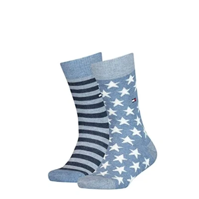 Abbildung von Tommy Hilfiger Stars and Stripes Unisex Kid&#039;s Socks (2 pack)