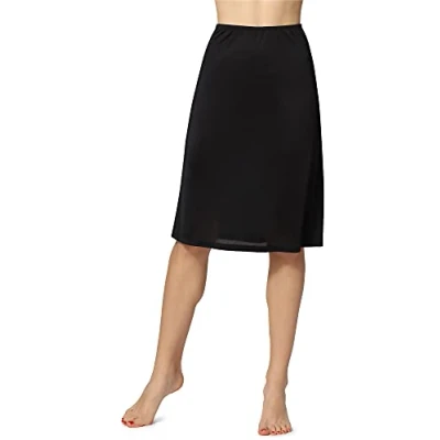 Abbildung von Bellivalini Unterrock Damen Bequeme und atmungsaktive Unterröcke ideale Mode für Sommer ME4141 (Schwarz, L)