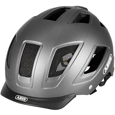 Abbildung von ABUS Stadthelm Hyban 2.0 MIPS Fahrradhelm mit Rücklicht, ABS Hartschale, Aufprallschutz für Damen und Herren Titan Matt, Größe XL