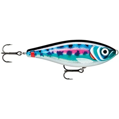 Abbildung von Rapala Angelköder X Rap Haku Angelzubehör, Robuster ABS Körper Süßwasser Spinnköder Langsam sinkend Lauftiefe: Variabel Größe: 14cm / 74g Hergestellt in Estland Mr Sparkles