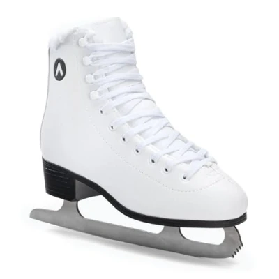 Abbildung von ATTABO Eislaufschuhe Damen SchlittschuheWeiß 37 (24 cm), Schnürung, Klassisches Design, Wärme und Komfort, Schlittschuhe aus Edelstahl, Für Anfänger Fortgeschrittene bis 100 kg