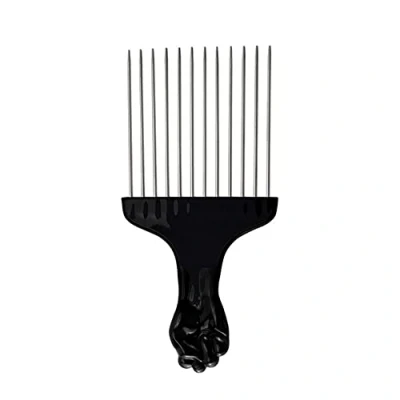 Abbildung von CAM2 Afro Kamm Pick Fingerstyler Hair Metal Friseur Perücke Styling Tool Afrokamm für Natur Locken(Schwarz)