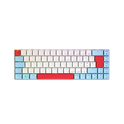 Abbildung von CHERRY MX LP 2.1 Compact Wireless, Kabellose Gaming Tastatur mit 69 Tasten, Deutsches Layout (QWERTZ), Mechanische LOW PROFILE SPEED Switches, Weiß