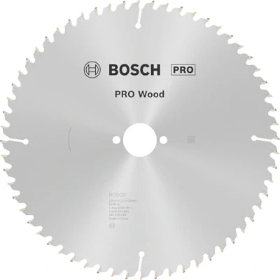 Abbildung von Bosch 1x PRO Wood Kreissägeblatt für Netz Tischkreissägen (für Weichholz, Hartholz, Ø mm, Professional Zubehör Tischkreissäge)
