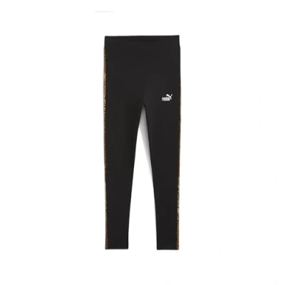 Abbildung von Puma Graphic Animal Leggings Tights, Damen, Größe: Large, Black
