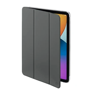 Abbildung von Hama Hülle für iPad Air 4. Generation 2020 / 5. 2022 10,9 Zoll (aufklappbares Case Apple Tablet, Schutz mit Standfunktion, transparente Rückseite, magnetisches Cover) grau