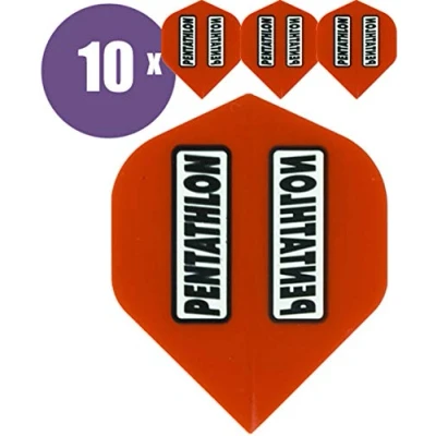 Abbildung von abcdarts Unisex Erwachsene Pentathlon Classic Dart Flights, Rot, Klassische EU