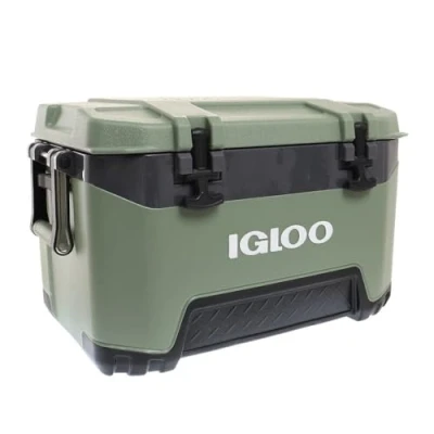 Abbildung von IGLOO Kühlbox BMX 52 grün, stabile Thermobox 49 L, Isolierbox für Camping, Freizeit und Beruf
