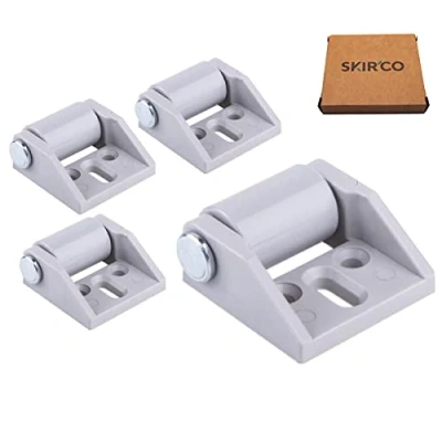Abbildung von SKIR&#039;CO (4 Stück) Kleine 15mm Möbelrollen Gummirollen Non Swivel Bockrollen Oneway Direction (4)