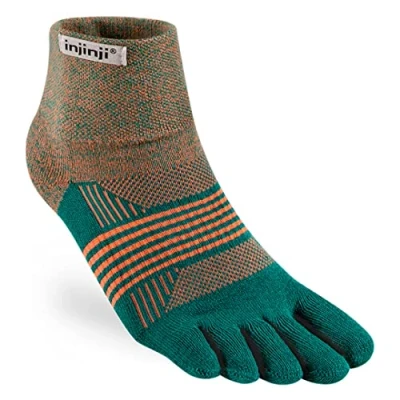 Abbildung von Injinji Damen Trail Midweight Mini Crew Socken, tidepool, XS S