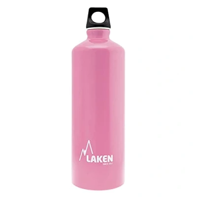 Abbildung von Laken Futura Alu Trinkflasche Schmale Öffnung Schraubdeckel mit Schlaufe 1L, Rosa
