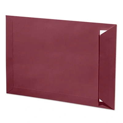 Abbildung von ARTOZ 10x DIN C4 Umschläge mit Haftklebung ungefüttert 324 x 229 mm Weinrot (Rot) Briefumschläge ohne Fenster Serie 1001