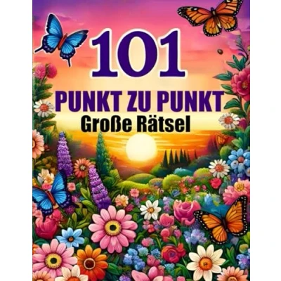 Abbildung von 101 Punkt zu Große Rätsel: Jumbo für Erwachsene und Senioren Tiere, Blumen Landschaften