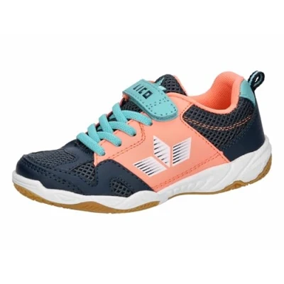 Abbildung von Lico Sport VS Hallenturnschuhe, Marine/Lachs/Türkis, 38 EU