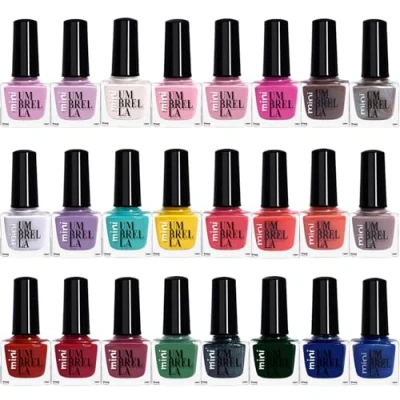 Abbildung von 24 Trendige Farben Hochwertiges Klassisches Nagellack Set, je 5 ml Matt, Schimmernd und Glänzend Langanhaltende Schnell Trocknende Formel für Nagelliebhaber (Set B, Colours)