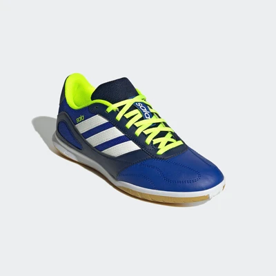 Abbildung von adidas Performance Super SALA III Fußballschuh Halle, Herren, Größe: 39 1/3, Lucid blue/white/lucid lemon Schuhe