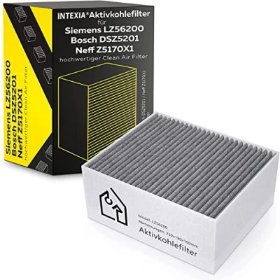 Abbildung von INTEXIA® Aktivkohlefilter für Siemens/Bosch/Neff hochwertiger Clean Air Filter LZ56200 / DSZ5201 Z5170X1