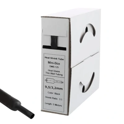 Abbildung von Offgridtec 5m Schrumpfschlauch mit Kleber 9mm&gt;3mm schwarz Ratio 3:1