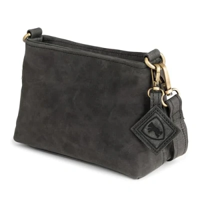 Abbildung von Berliner Bags Vintage Umhängetasche Marbella XS, Kleine Schultertasche Crossbody Bag aus Leder, Handtasche für Damen Dunkelgrau