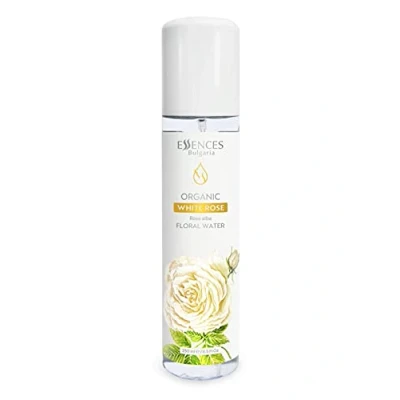 Abbildung von Essences Bulgaria Bio Weiße Rose 250ml Rosa alba 100% Rein und Natürlich Erfrischendes Anti Aging Schönheitsspray Alkoholfrei Make up Entferner Feuchtigkeitsspendend Vegan