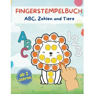 Abbildung von Fingerstempelbuch ab 2 Jahren: Mit ABC, Zahlen &amp; Tiere zum Fingerstempeln, Kritzeln und Basteln