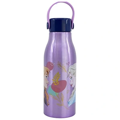 Abbildung von Die Eiskönigin Flexi Griff Wasserflasche 760 ml Aluminium, Purple