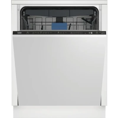 Abbildung von Beko BDIN38440 Einbau Geschirrspüler 60 cm vollintegriert, für 14 Maßgedecke, 3 Spülebenen, 5 Temperaturen, Schnell+, SteamGloss Trocknung, CornerIntense, TrayWash