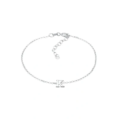 Abbildung von Elli Letter K Armband, Damen, Größe: 16, Silber