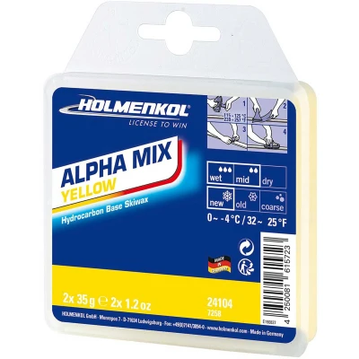 Abbildung von Holmenkol Alphamix Yellow 2x35g Ski und Snowboardwachs