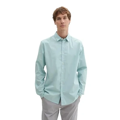 Abbildung von TOM Tailor Hemd, Herren, Größe: 3XL, Dusty mint blue