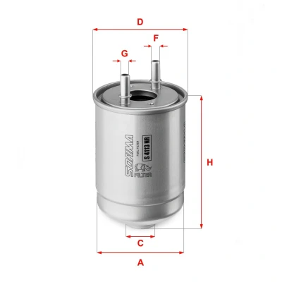 Abbildung von Kraftstofffilter SOFIMA S4113NR