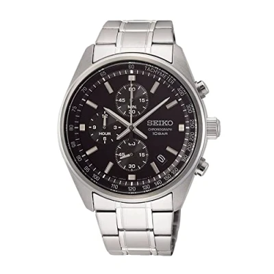 Abbildung von Seiko Chronograph, Herren, Größe: One Size, Silver coloured