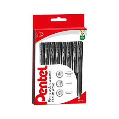Abbildung von Pentel BX440 Feel it Wow Druckkugelschreiber 1,0 mm 8 schwarz
