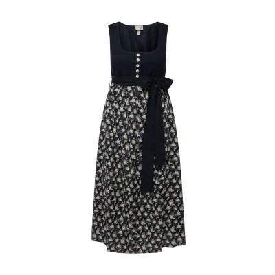 Abbildung von Ulla Popken Damen Dirndl Empire Style Kleid, Marine, 48