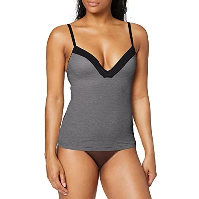 Abbildung von sloggi Damen Wow Embrace Bra Shirt01 BH Shirt, Black Combination, XS
